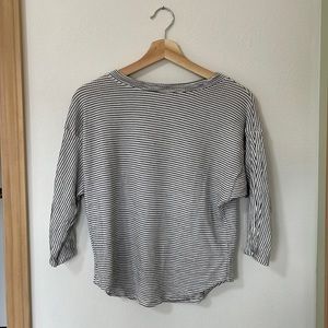 Max studio 3/4 sleeve striped shirt, XS